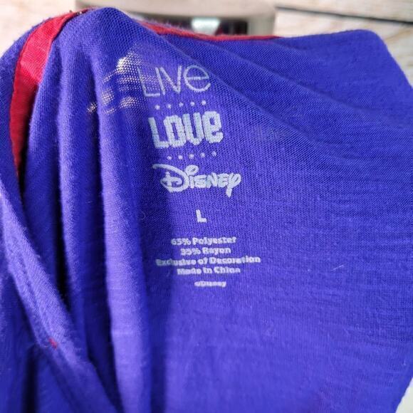 Live Love Disney Purple T-shirt - Mickey and Minnie - Large - Picture 4 of 4